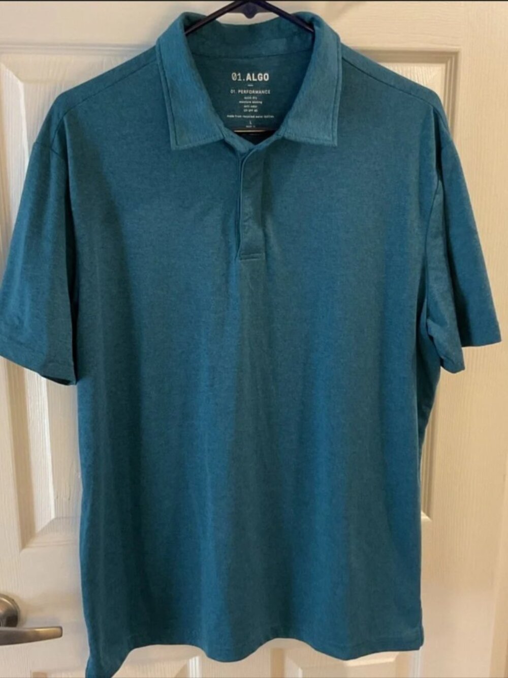 0.1 Algo performance golf polo large teal